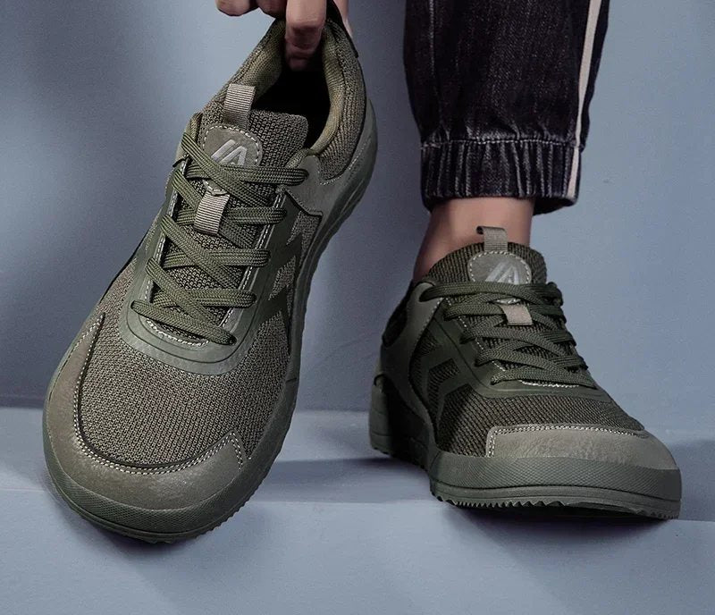 Alvidon™ OlivaWalk - Bequeme Barfußschuhe Alltag - Damen Herren Casual Barfußschuhe Sneaker