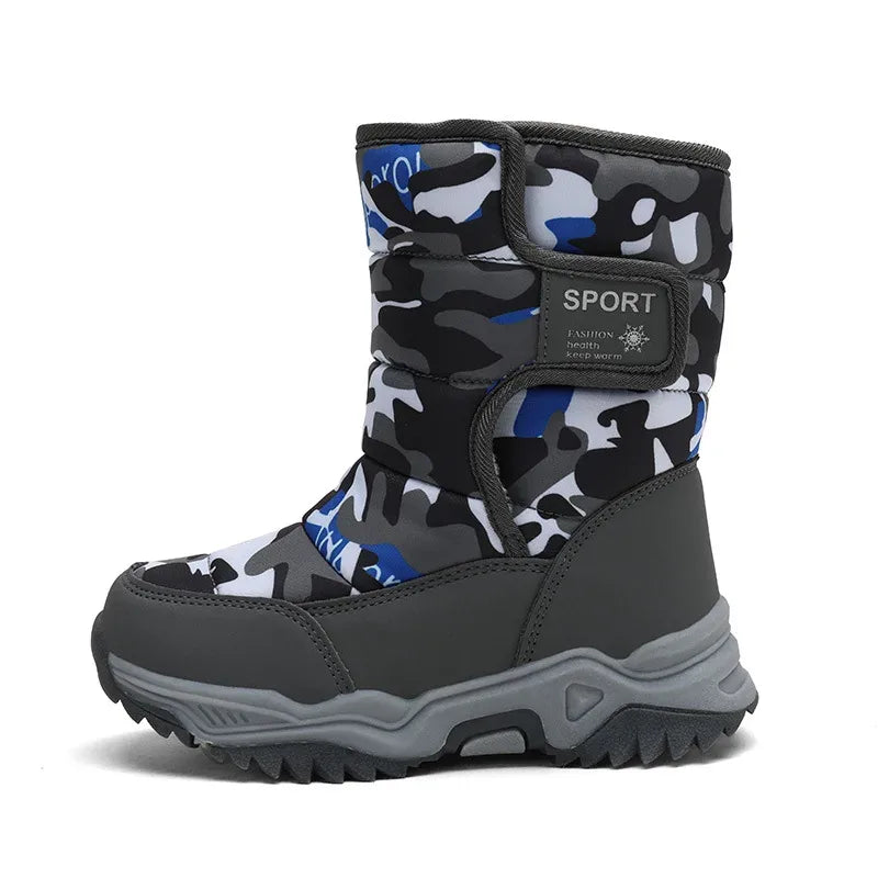 Alvidon™ CamoStep – Warme Winterstiefel für Kinder im Camo-Look