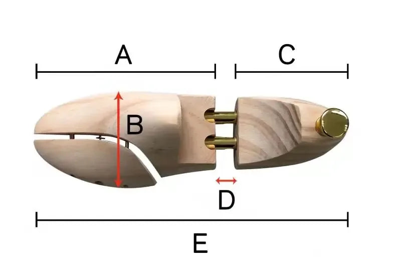 Alvidon™ ZedernSpanner – Schuhspanner aus Holz, verstellbar