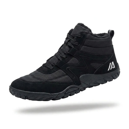 Alvidon AlbaStride Weiß – Barfußschuhe, Seitenansicht im Studio, für Damen und Herren