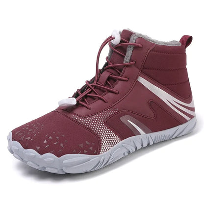 Alvidon™ BeerenSchnee – Sportlicher Barfuß-Winterschuh in Beerentönen