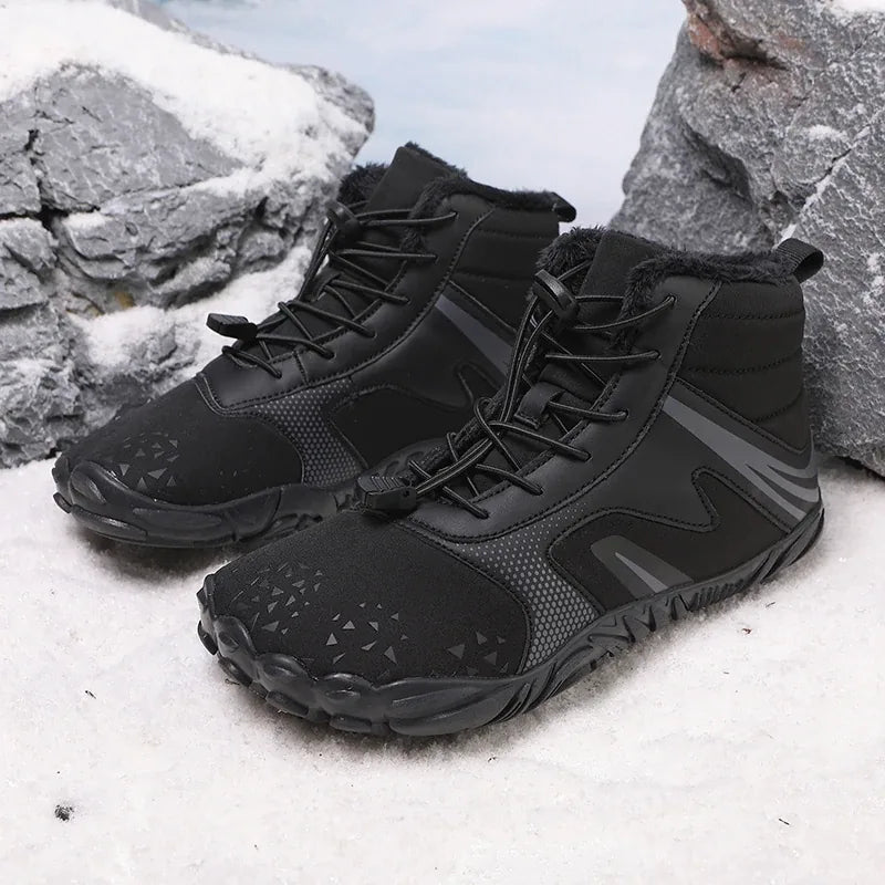 Alvidon™ BeerenSchnee – Sportlicher Barfuß-Winterschuh in Beerentönen