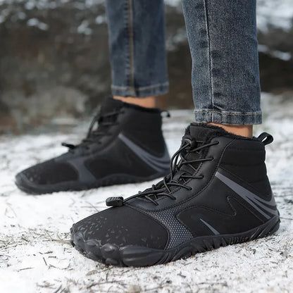 Alvidon™ BeerenSchnee – Sportlicher Barfuß-Winterschuh in Beerentönen