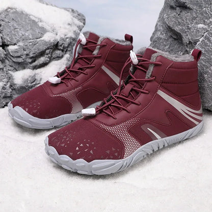 Alvidon™ BeerenSchnee – Sportlicher Barfuß-Winterschuh in Beerentönen