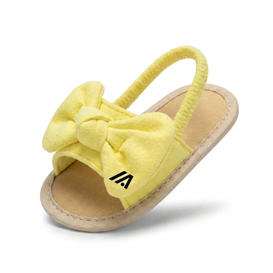 Alvidon BowStep Gelb – Barfußschuhe Kinder, Seitenansicht im Studio, für Damen und Herren