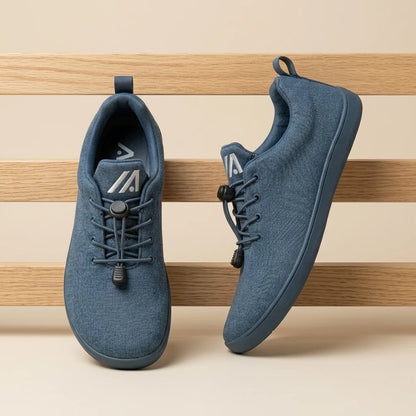 Alvidon BrezzaLite Weiß – Barfußschuhe, Ansicht der flachen Zero-Drop-Sohle, für Damen und Herren
