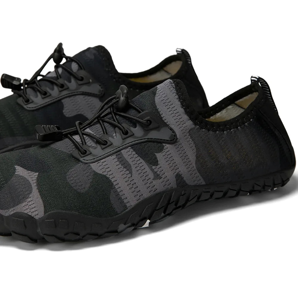 Alvidon™ CamoFlex – Schnelltrocknende Barfußschuhe im Camo-Look