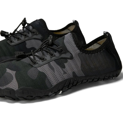Alvidon™ CamoFlex – Schnelltrocknende Barfußschuhe im Camo-Look