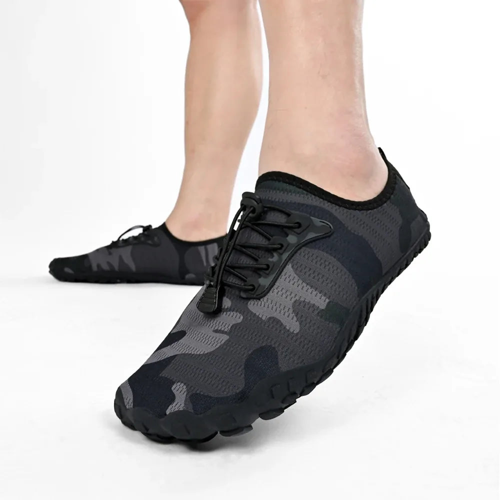 Alvidon™ CamoFlex – Schnelltrocknende Barfußschuhe im Camo-Look