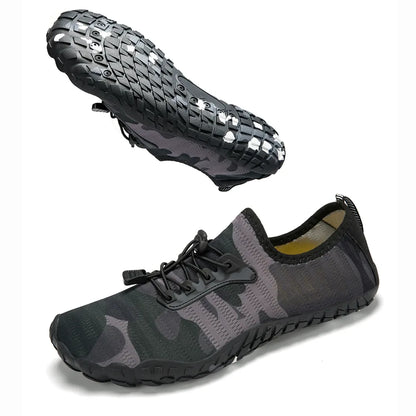 Alvidon™ CamoFlex – Schnelltrocknende Barfußschuhe im Camo-Look