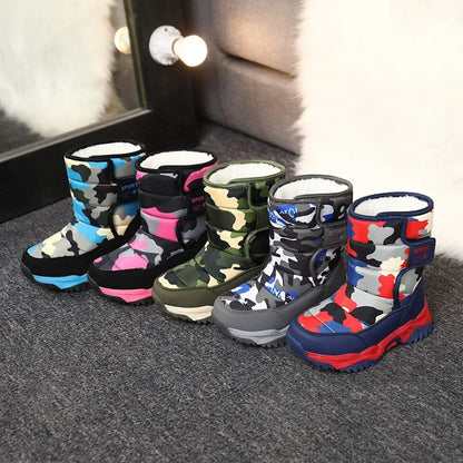 Alvidon™ CamoStep – Warme Winterstiefel für Kinder im Camo-Look