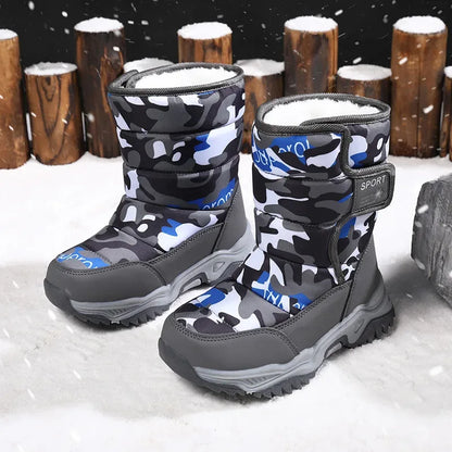 Alvidon™ CamoStep – Warme Winterstiefel für Kinder im Camo-Look