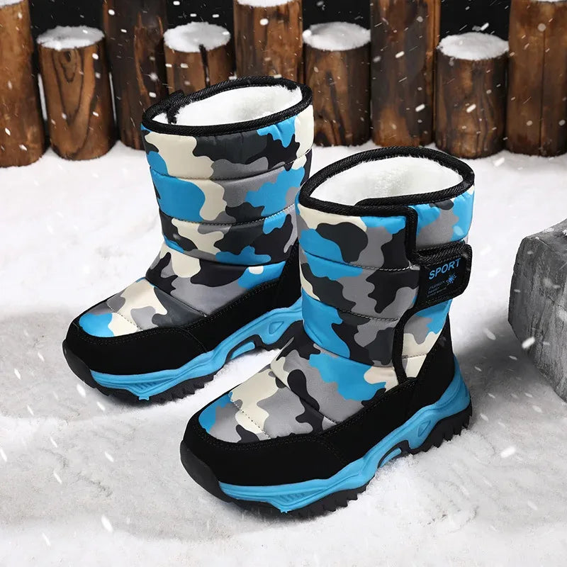 Alvidon™ CamoStep – Warme Winterstiefel für Kinder im Camo-Look