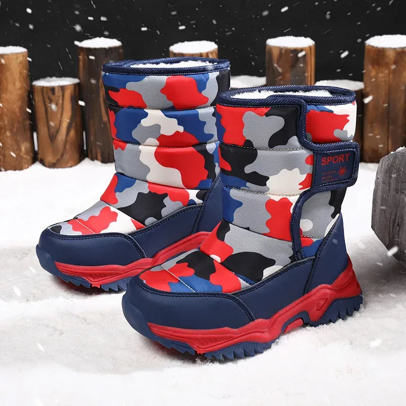 Alvidon™ CamoStep – Warme Winterstiefel für Kinder im Camo-Look