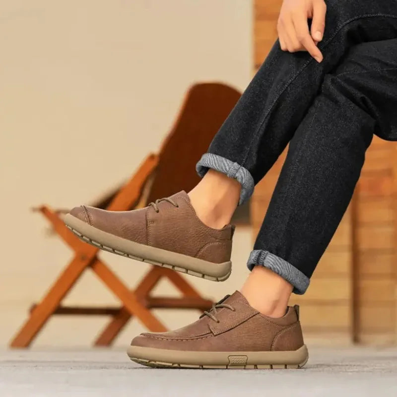 Alvidon™ CityMoc – Handgefertigte Leder-Barfußschuhe (Mokassin)