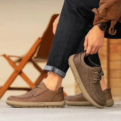 Alvidon™ CityMoc – Handgefertigte Leder-Barfußschuhe (Mokassin)