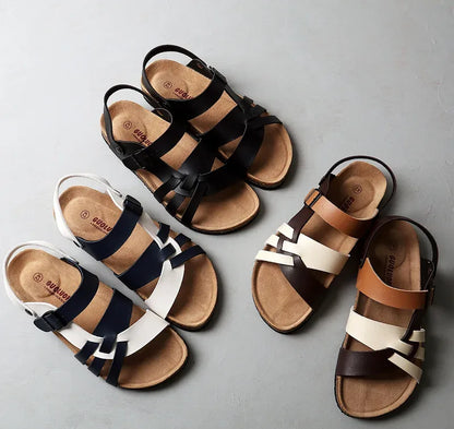 Alvidon™ FlechtStep – Geflochtene Leder-Barfußsandalen
