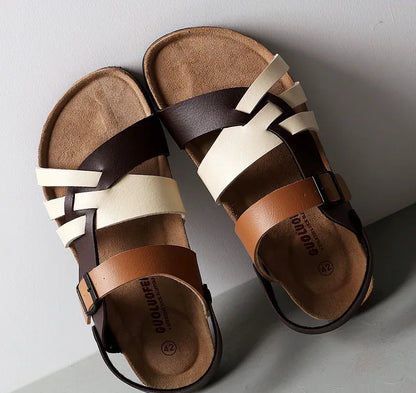 Alvidon™ FlechtStep – Geflochtene Leder-Barfußsandalen