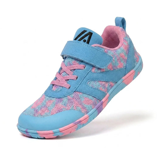 Alvidon FreiKid Rosa – Barfußschuhe Kinder, Seitenansicht im Studio, für Damen und Herren