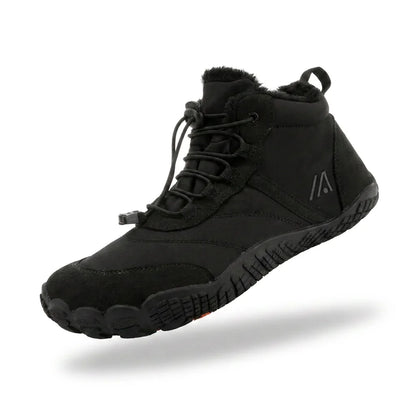 Alvidon FreiWeg Braun – Barfußschuhe, Seitenansicht im Studio, für Damen und Herren
