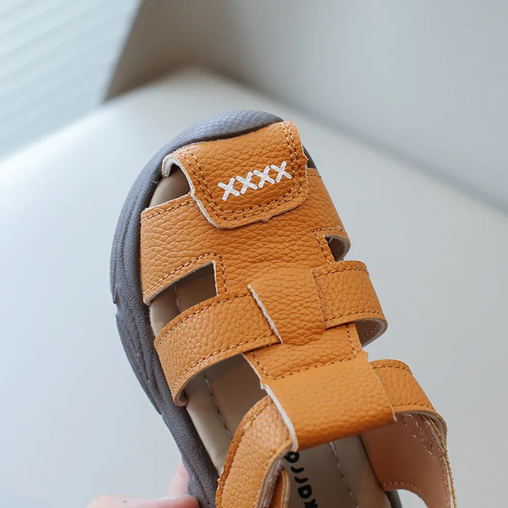 Alvidon™ LederKid – Sommer-Sandalen für Kinder mit geschlossener Zehenkappe