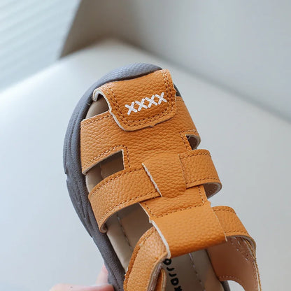 Alvidon™ LederKid – Sommer-Sandalen für Kinder mit geschlossener Zehenkappe