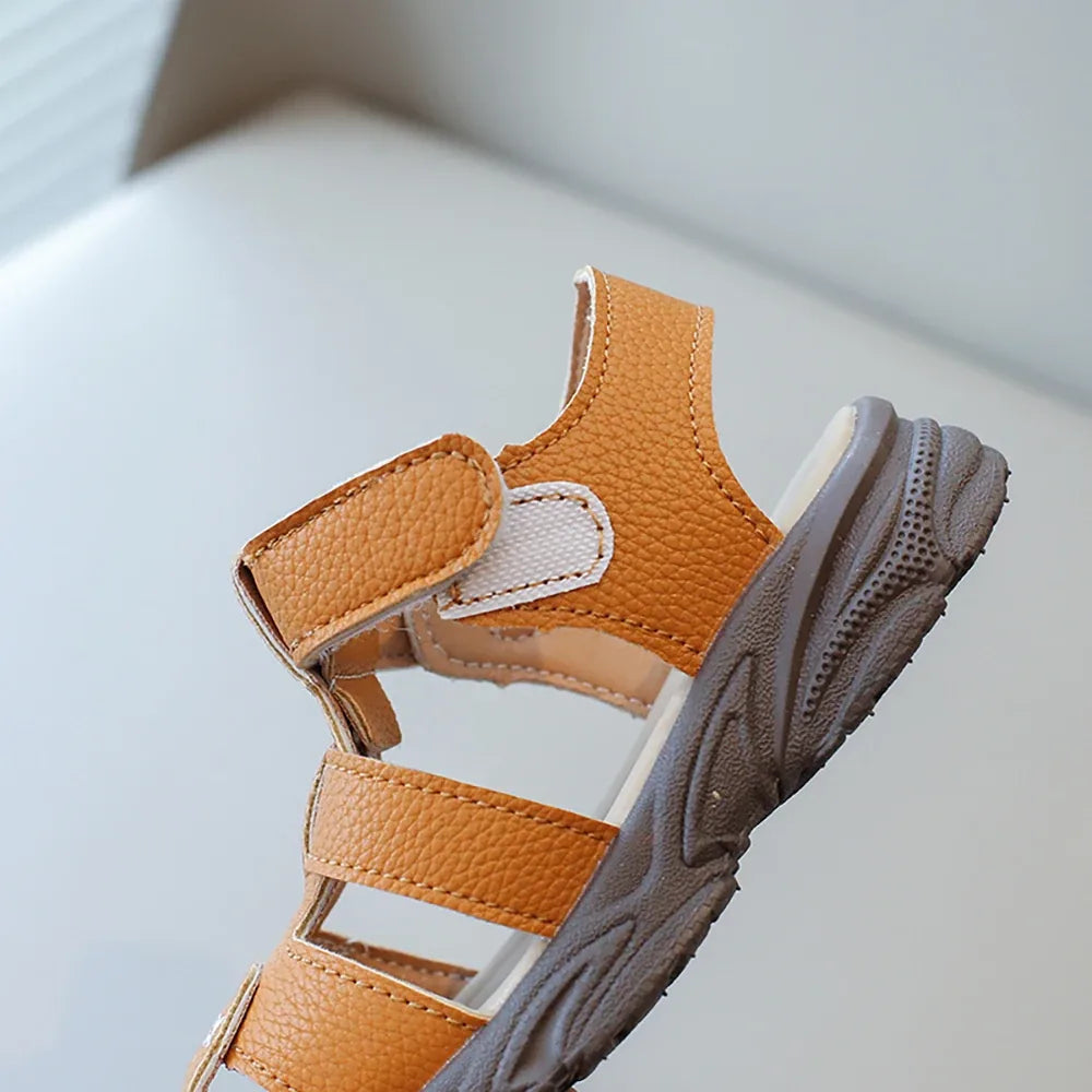 Alvidon™ LederKid – Sommer-Sandalen für Kinder mit geschlossener Zehenkappe
