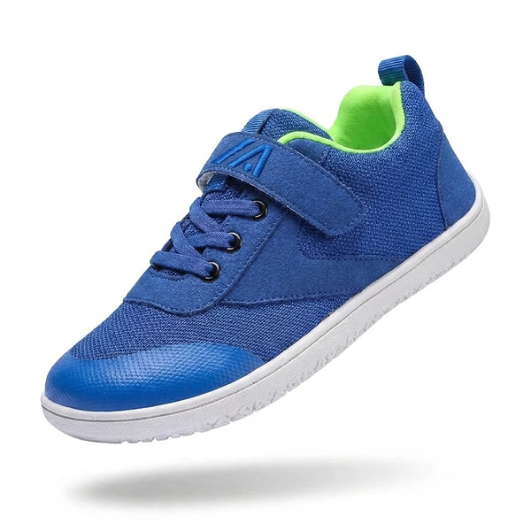 Alvidon LeichtPur Blau – Barfußschuhe Kinder, Seitenansicht im Studio, für Damen und Herren