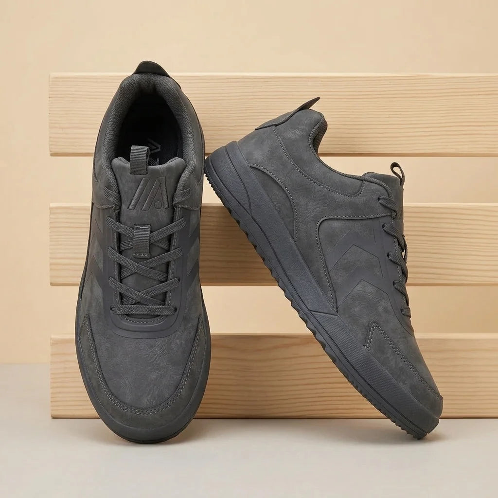 Alvidon NachtPur Schwarz – Barfußschuhe, Ansicht der flachen Zero-Drop-Sohle, für Damen und Herren