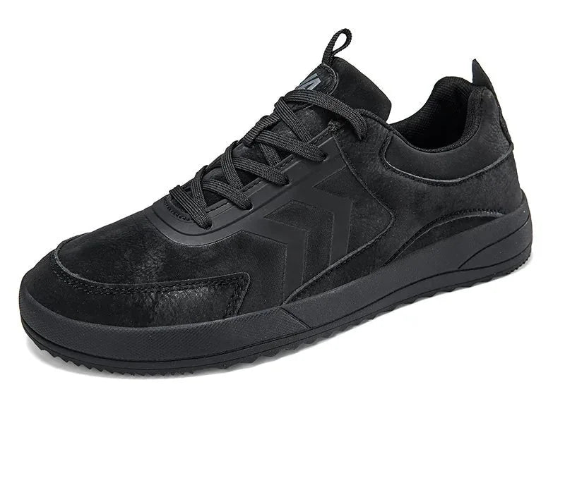 Alvidon NachtPur Schwarz – Barfußschuhe, Seitenansicht im Studio, für Damen und Herren