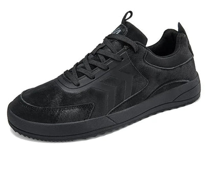 Alvidon NachtPur Schwarz – Barfußschuhe, Seitenansicht im Studio, für Damen und Herren
