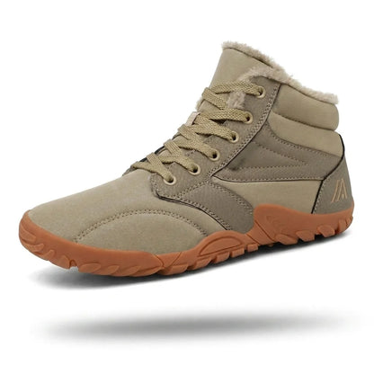 Alvidon NordicFlex Schwarz – Barfußschuhe, Seitenansicht im Studio, für Damen und Herren
