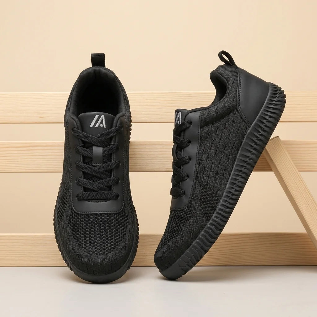 Alvidon PureStride Braun – Barfußschuhe, Ansicht der flachen Zero-Drop-Sohle, für Damen und Herren