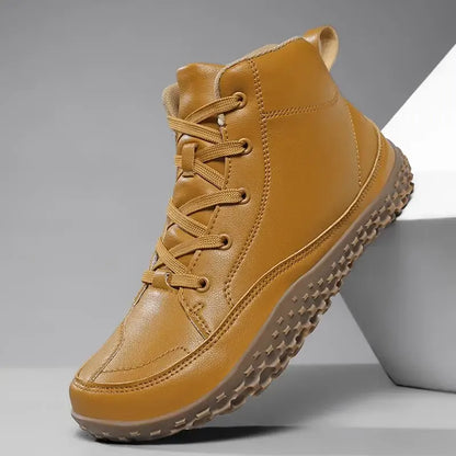Alvidon™ SenfStep – Barfußstiefel in kräftigem Senfgelb