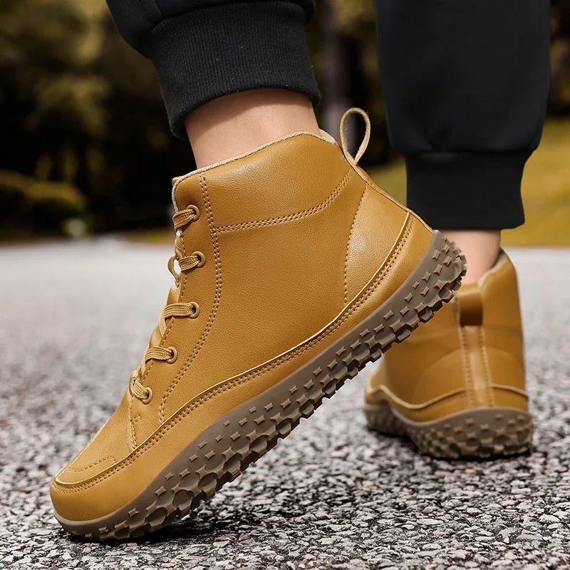 Alvidon™ SenfStep – Barfußstiefel in kräftigem Senfgelb