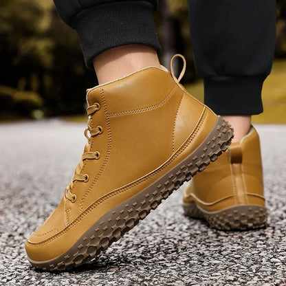 Alvidon™ SenfStep – Barfußstiefel in kräftigem Senfgelb