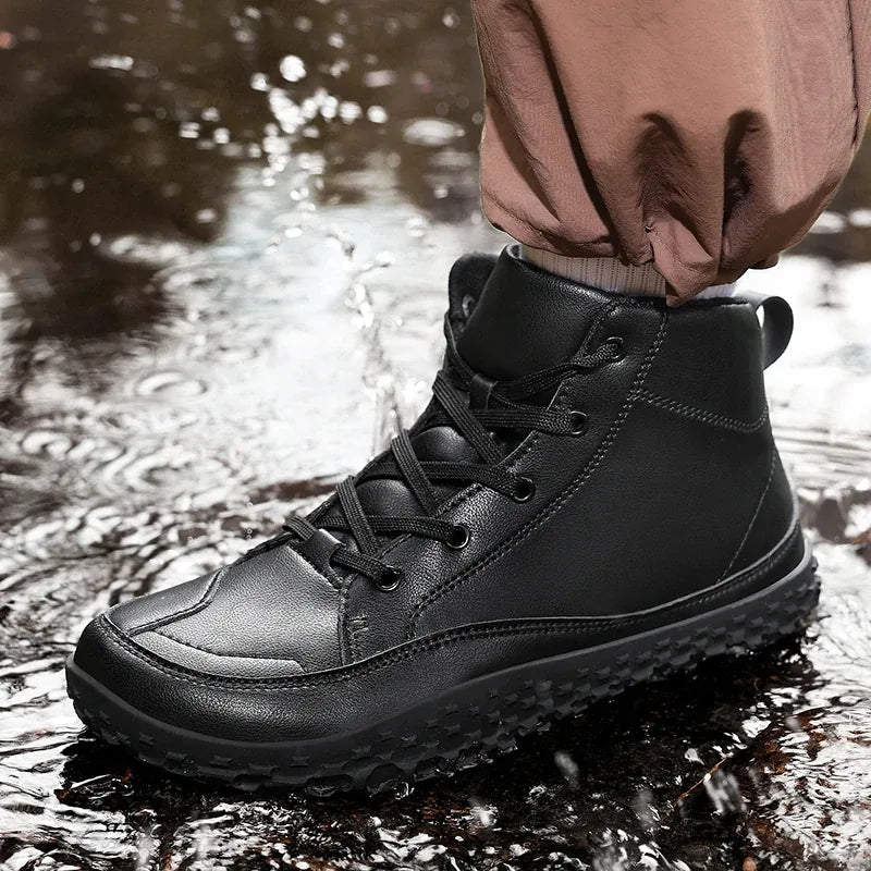 Alvidon™ SenfStep – Barfußstiefel in kräftigem Senfgelb