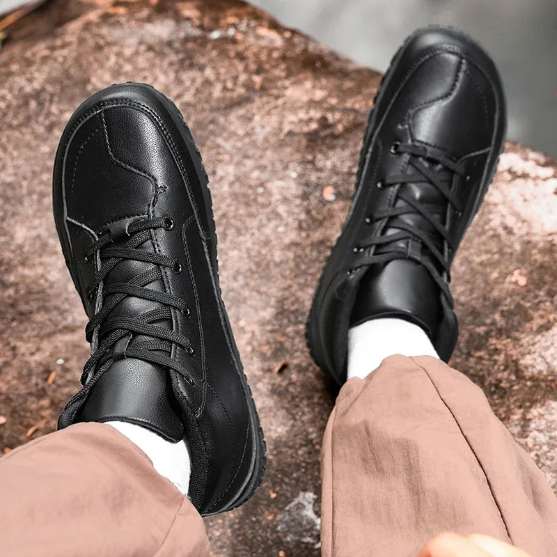 Alvidon™ SenfStep – Barfußstiefel in kräftigem Senfgelb