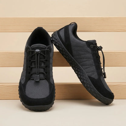 Alvidon SentieroX Grau – Barfußschuhe, Ansicht der flachen Zero-Drop-Sohle, für Damen und Herren