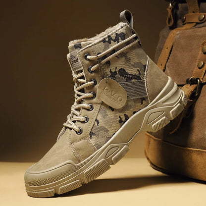 Alvidon™ TarnStep – Gefütterte Barfußstiefel im Camo-Muster