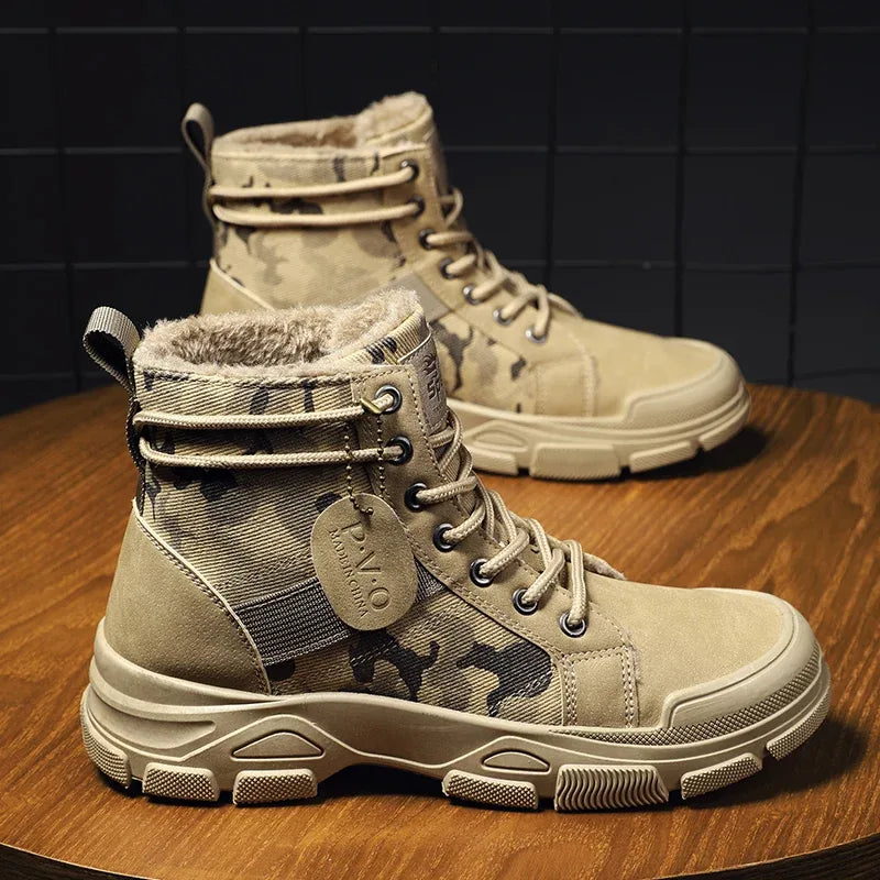 Alvidon™ TarnStep – Gefütterte Barfußstiefel im Camo-Muster