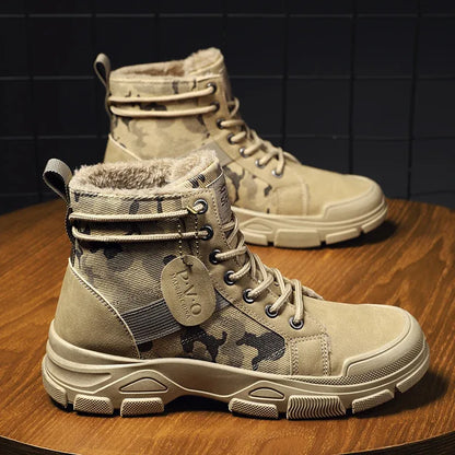 Alvidon™ TarnStep – Gefütterte Barfußstiefel im Camo-Muster