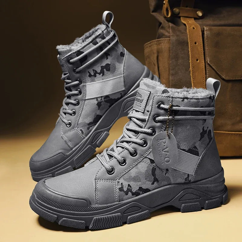 Alvidon™ TarnStep – Gefütterte Barfußstiefel im Camo-Muster