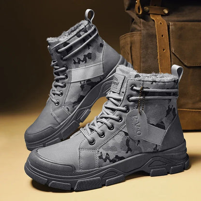Alvidon™ TarnStep – Gefütterte Barfußstiefel im Camo-Muster