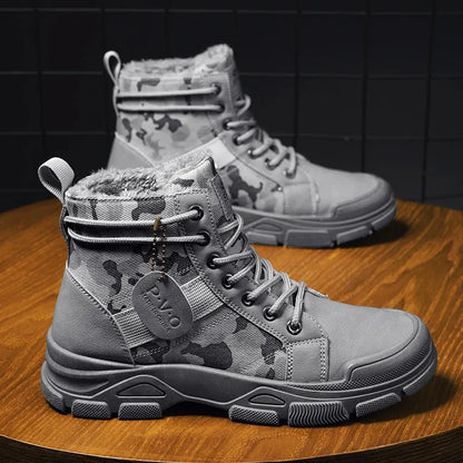 Alvidon™ TarnStep – Gefütterte Barfußstiefel im Camo-Muster