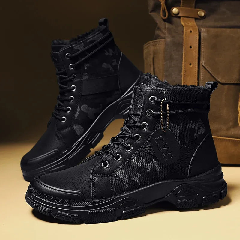 Alvidon™ TarnStep – Gefütterte Barfußstiefel im Camo-Muster