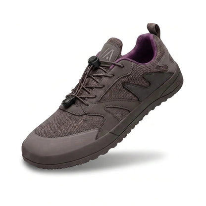 Alvidon TerraLite Grau – Barfußschuhe, Seitenansicht im Studio, für Damen und Herren