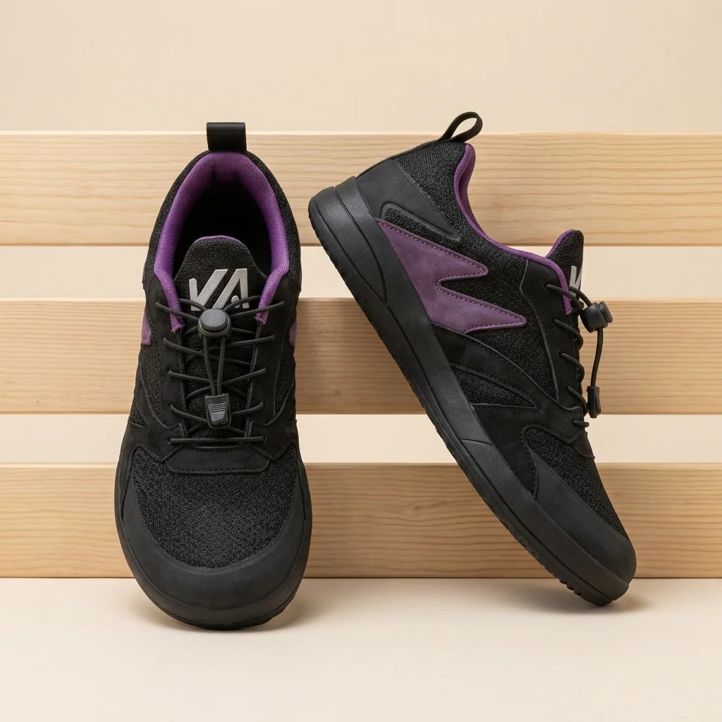 Alvidon TerraLite Grau – Barfußschuhe, Ansicht der flachen Zero-Drop-Sohle, für Damen und Herren
