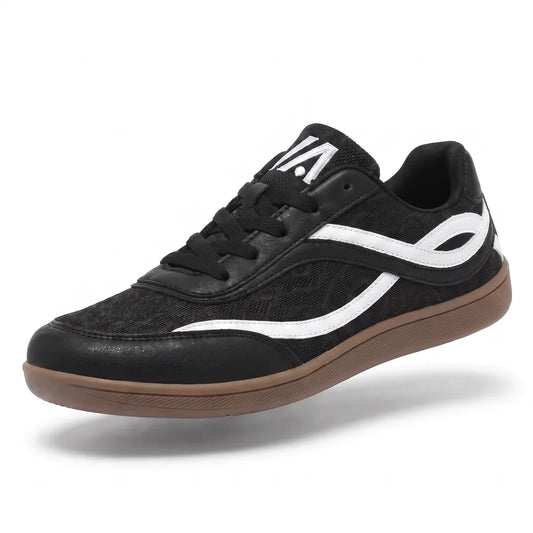 Alvidon VentoFlex Schwarz – Barfußschuhe, Seitenansicht im Studio, für Damen und Herren