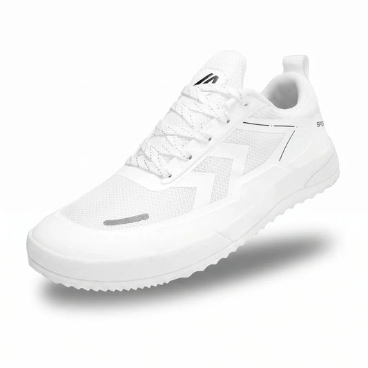 Alvidon VitaStep Weiß – Barfußschuhe, Seitenansicht im Studio, für Damen und Herren